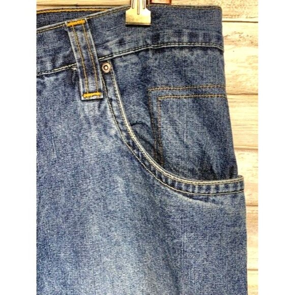 Hard Knocks Jeanswear Men's Denim Carpenter Jeans Size 36 x 33 Blue Casual Wear - Picture 10 of 13